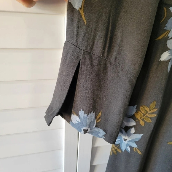 𝅺Mimi Maternity Floral Midi Dress Women's L Pregnancy Boho Chic Cottage Easter - Picture 5 of 12